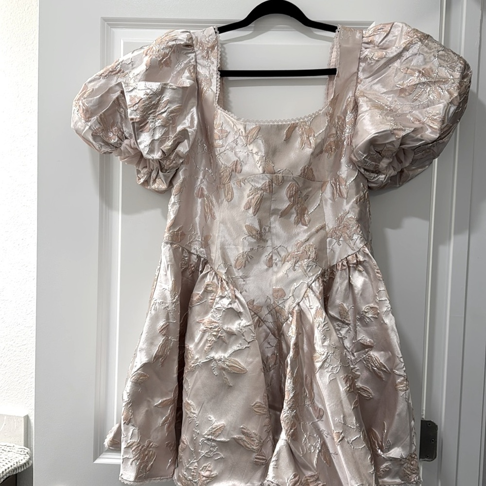 ASOS Puff Mini Dress - Picture 2 of 5